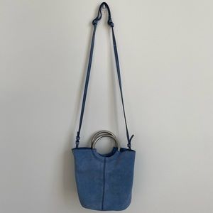 J. Crew periwinkle crossbody bucket bag